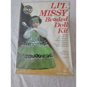 Vintage NEW SEALED LI’L MISSY Beaded Doll Kit Golf Champ 13422 HOLIDAY
